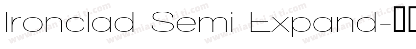 Ironclad Semi Expand字体转换